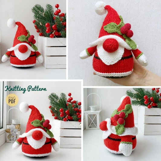 Santa Gnome Knitting Pattern