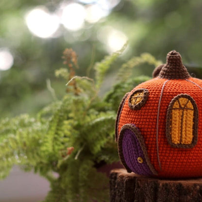 Pumpkin Witch House Crochet Pattern