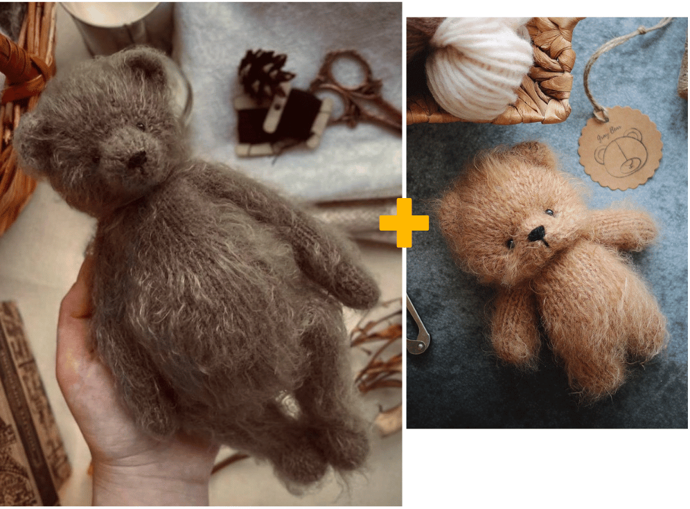 Teddy Bear Knitting Pattern + Free Easy Mini Bear Pattern