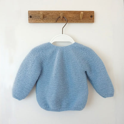 Baby Sweater Knitting Pattern - 2 versions - 3 sizes (0-9 Months)