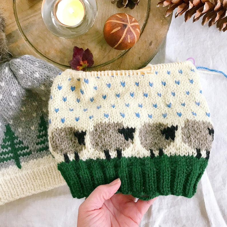 Sheep Hat Knitting Pattern