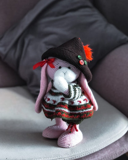 Dwarf Rabbit Crochet Pattern + Free Christmas Outfit