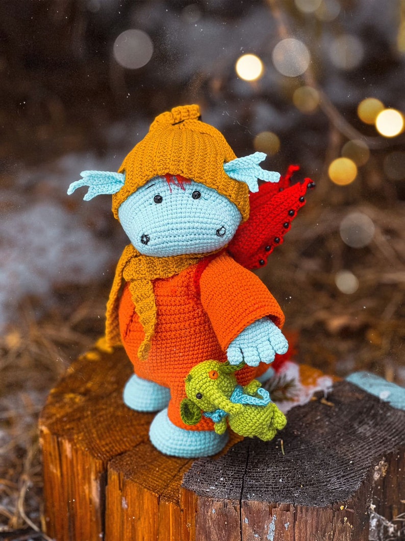 Dragon Crochet Pattern + Free Outfit