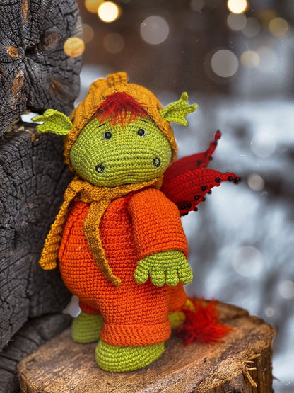 Dragon Crochet Pattern + Free Outfit