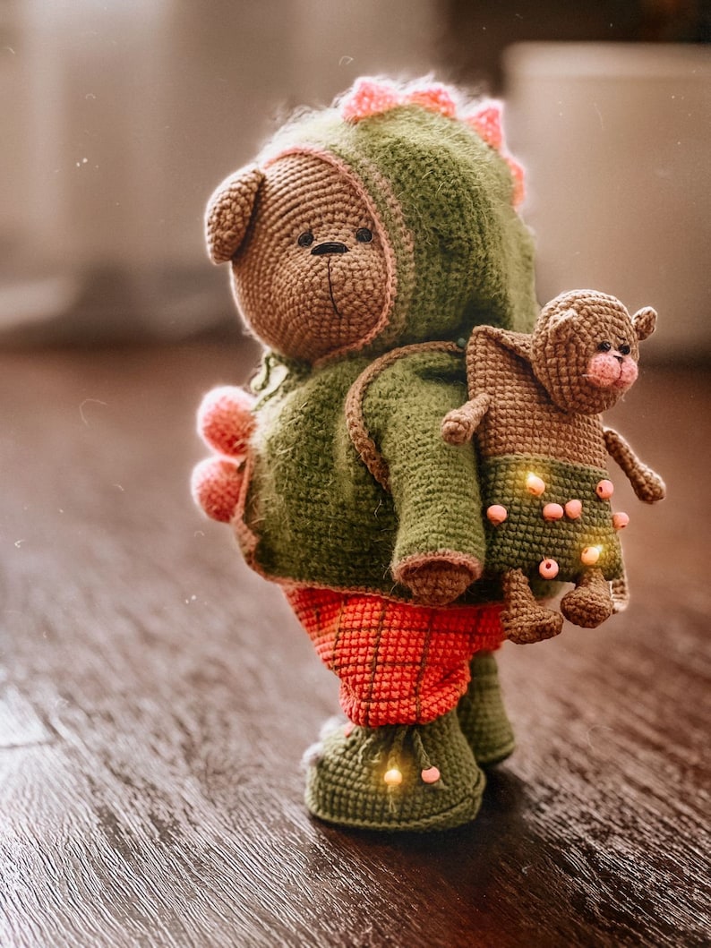 4 Outfits for the Christmas Bear - Crochet Patterns